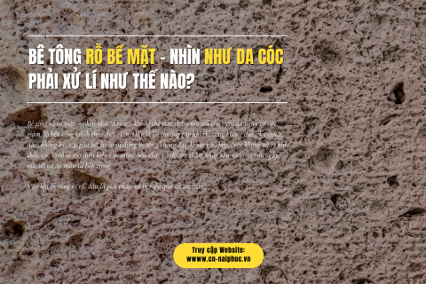 Bê Tông Rỗ Bề Mặt – Hiện Tượng Da Cóc: Nguyên Nhân và Giải Pháp Khắc Phục Hiệu Quả