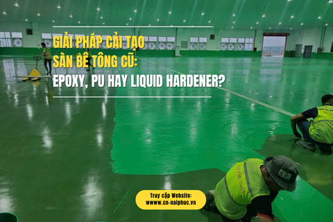 Giải Pháp Cải Tạo Sàn Bê Tông Cũ: Epoxy, PU hay Liquid Hardener?