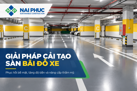 Giải Pháp Cải Tạo Sàn Bãi Đỗ Xe Chống Trơn Nai Phúc Việt Nam