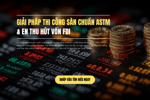 Giải pháp thi công sàn chuẩn ASTM và EN thu hút vốn FDI 