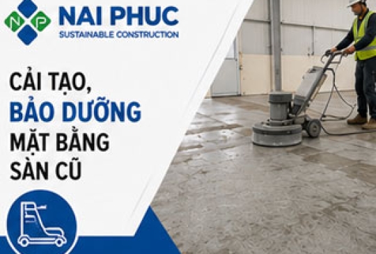 CẢI TẠO, BẢO DƯỠNG MẶT BẰNG SÀN CŨ